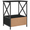 vidaXL Bedside Tables 2 pcs Black 50x41x65 cm Engineered Wood