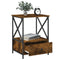 vidaXL Bedside Tables 2 pcs Smoked Oak 50x41x65 cm Engineered Wood