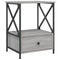 vidaXL Bedside Table Grey Sonoma 50x41x65 cm Engineered Wood