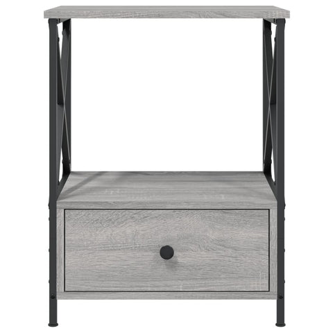 vidaXL Bedside Table Grey Sonoma 50x41x65 cm Engineered Wood