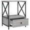 vidaXL Bedside Table Grey Sonoma 50x41x65 cm Engineered Wood