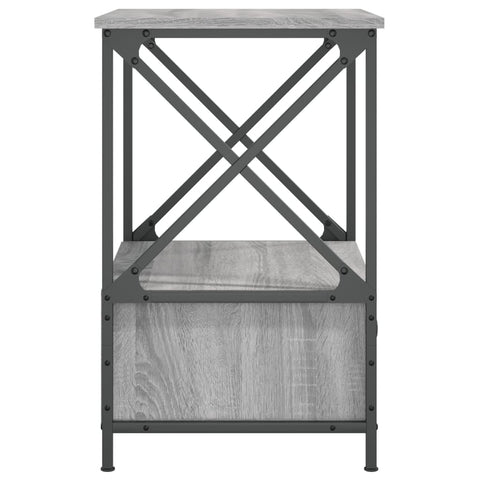 vidaXL Bedside Table Grey Sonoma 50x41x65 cm Engineered Wood