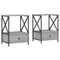 vidaXL Bedside Tables 2 pcs Grey Sonoma 50x41x65 cm Engineered Wood