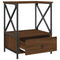 vidaXL Bedside Table Brown Oak 50x41x65 cm Engineered Wood