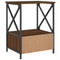 vidaXL Bedside Table Brown Oak 50x41x65 cm Engineered Wood