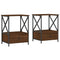vidaXL Bedside Tables 2 pcs Brown Oak 50x41x65 cm Engineered Wood