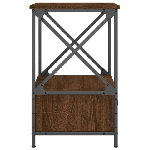 vidaXL Bedside Tables 2 pcs Brown Oak 50x41x65 cm Engineered Wood