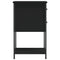 vidaXL Bedside Cabinet Black 32x42x70 cm Engineered Wood