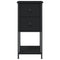 vidaXL Bedside Cabinets 2 pcs Black 32x42x70 cm Engineered Wood