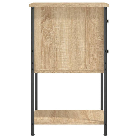 vidaXL Bedside Cabinet Sonoma Oak 32x42x70 cm Engineered Wood