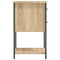 vidaXL Bedside Cabinet Sonoma Oak 32x42x70 cm Engineered Wood