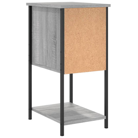 vidaXL Bedside Cabinet Grey Sonoma 32x42x70 cm Engineered Wood