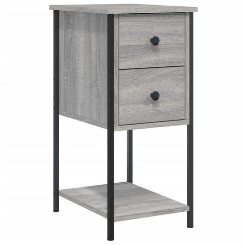 vidaXL Bedside Cabinets 2 pcs Grey Sonoma 32x42x70 cm Engineered Wood