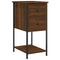 vidaXL Bedside Cabinets 2 pcs Brown Oak 32x42x70 cm Engineered Wood