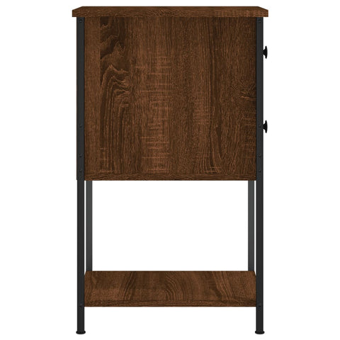 vidaXL Bedside Cabinets 2 pcs Brown Oak 32x42x70 cm Engineered Wood