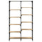 vidaXL Bookshelf Sonoma Oak 100x32x170 cm Engineered Wood and Iron