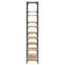 vidaXL Bookshelf Sonoma Oak 100x32x170 cm Engineered Wood and Iron