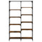 vidaXL Bookshelf Smoked Oak 100x32x170 cm Engineered Wood and Iron