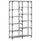 vidaXL Bookshelf Grey Sonoma 100x32x170 cm Engineered Wood and Iron