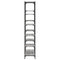 vidaXL Bookshelf Grey Sonoma 100x32x170 cm Engineered Wood and Iron