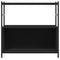 vidaXL Bookshelf Black 80x30x78.5 cm Engineered Wood and Iron