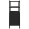 vidaXL Bookshelf Black 80x30x78.5 cm Engineered Wood and Iron