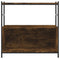 vidaXL Bookshelf Smoked Oak 80x30x78.5 cm Engineered Wood and Iron