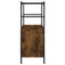 vidaXL Bookshelf Smoked Oak 80x30x78.5 cm Engineered Wood and Iron