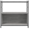 vidaXL Bookshelf Grey Sonoma 80x30x78.5 cm Engineered Wood and Iron