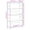 vidaXL Bookshelf Smoked Oak 80x30x145.5 cm Engineered Wood and Iron