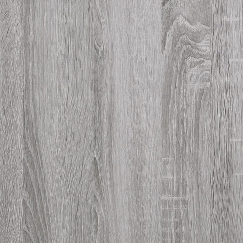 vidaXL Bookshelf Grey Sonoma 80x30x145.5 cm Engineered Wood and Iron