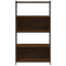 vidaXL Bookshelf Brown Oak 80x30x145.5 cm Engineered Wood and Iron