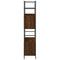 vidaXL Bookshelf Brown Oak 80x30x145.5 cm Engineered Wood and Iron