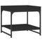 vidaXL Coffee Table Black 49.5x49.5x45 cm Engineered Wood