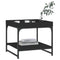 vidaXL Coffee Table Black 49.5x49.5x45 cm Engineered Wood