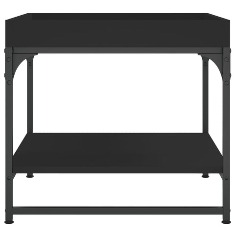 vidaXL Coffee Table Black 49.5x49.5x45 cm Engineered Wood