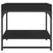 vidaXL Coffee Table Black 49.5x49.5x45 cm Engineered Wood