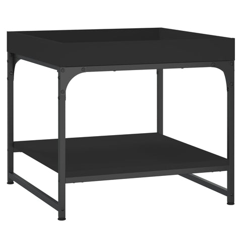 vidaXL Coffee Table Black 49.5x49.5x45 cm Engineered Wood