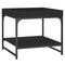 vidaXL Coffee Table Black 49.5x49.5x45 cm Engineered Wood