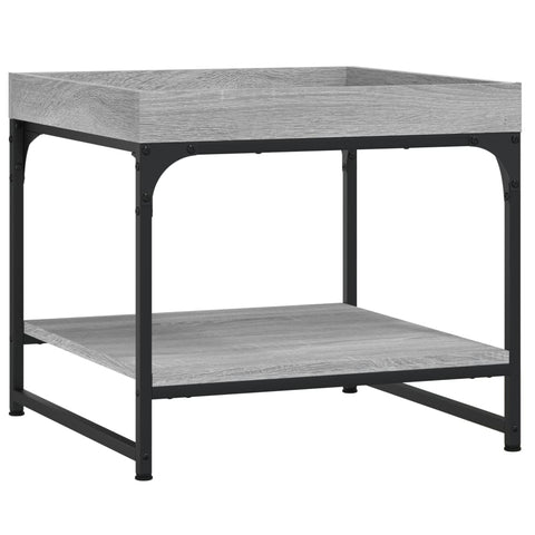 vidaXL Coffee Table Grey Sonoma 49.5x49.5x45 cm Engineered Wood