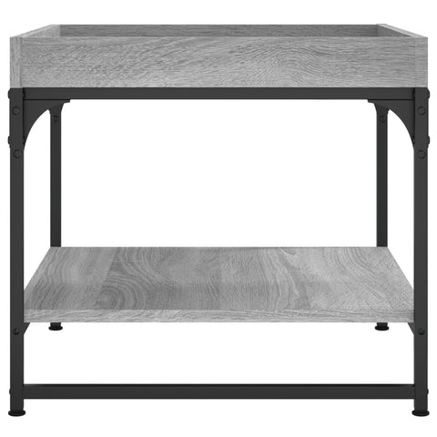 vidaXL Coffee Table Grey Sonoma 49.5x49.5x45 cm Engineered Wood