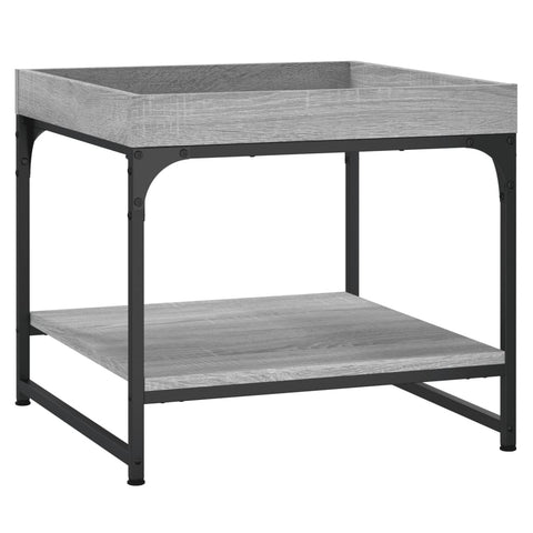 vidaXL Coffee Table Grey Sonoma 49.5x49.5x45 cm Engineered Wood