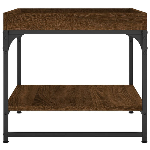 vidaXL Coffee Table Brown Oak 49.5x49.5x45 cm Engineered Wood