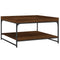 vidaXL Coffee Table Brown Oak 80x80x45 cm Engineered Wood and Iron
