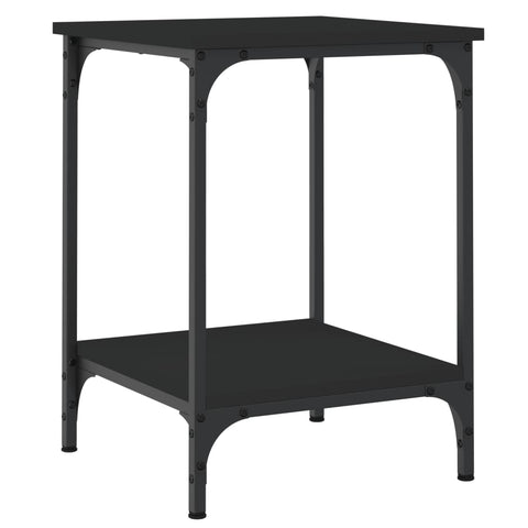 vidaXL Coffee Table Black 40x40x55 cm Engineered Wood