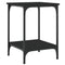 vidaXL Coffee Table Black 40x40x55 cm Engineered Wood