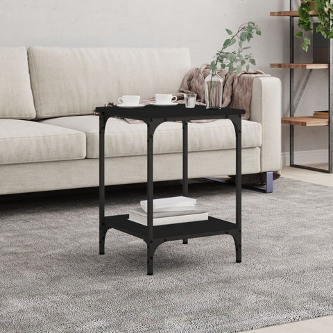 vidaXL Coffee Table Black 40x40x55 cm Engineered Wood