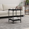 vidaXL Coffee Table Black 40x40x55 cm Engineered Wood