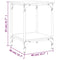 vidaXL Coffee Table Grey Sonoma 40x40x55 cm Engineered Wood