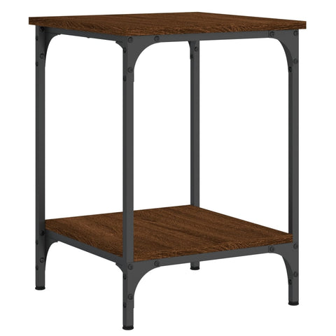 vidaXL Coffee Table Brown Oak 40x40x55 cm Engineered Wood